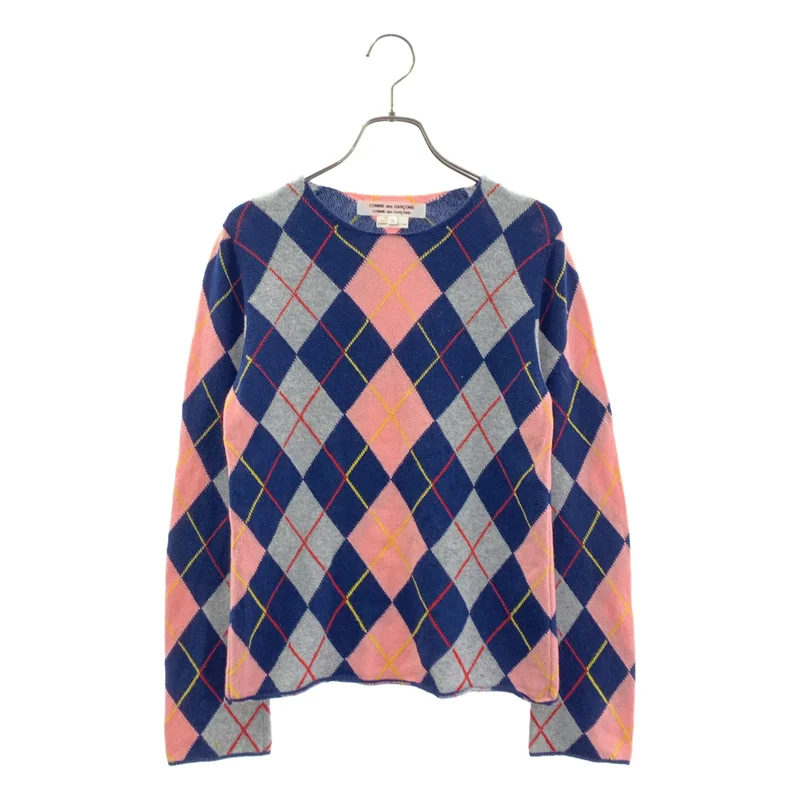 COMME des GARCONS COMME des GARCONS / コムコム | 2008AW | ウール アーガイル ニット セーター | SS | レディース