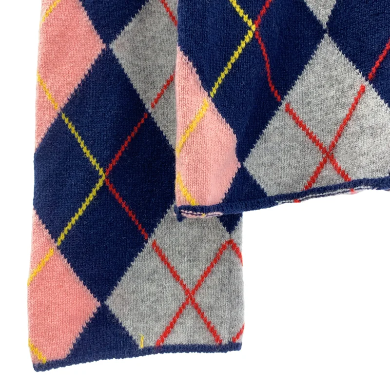 COMME des GARCONS COMME des GARCONS / コムコム | 2008AW | ウール アーガイル ニット セーター | SS | レディース