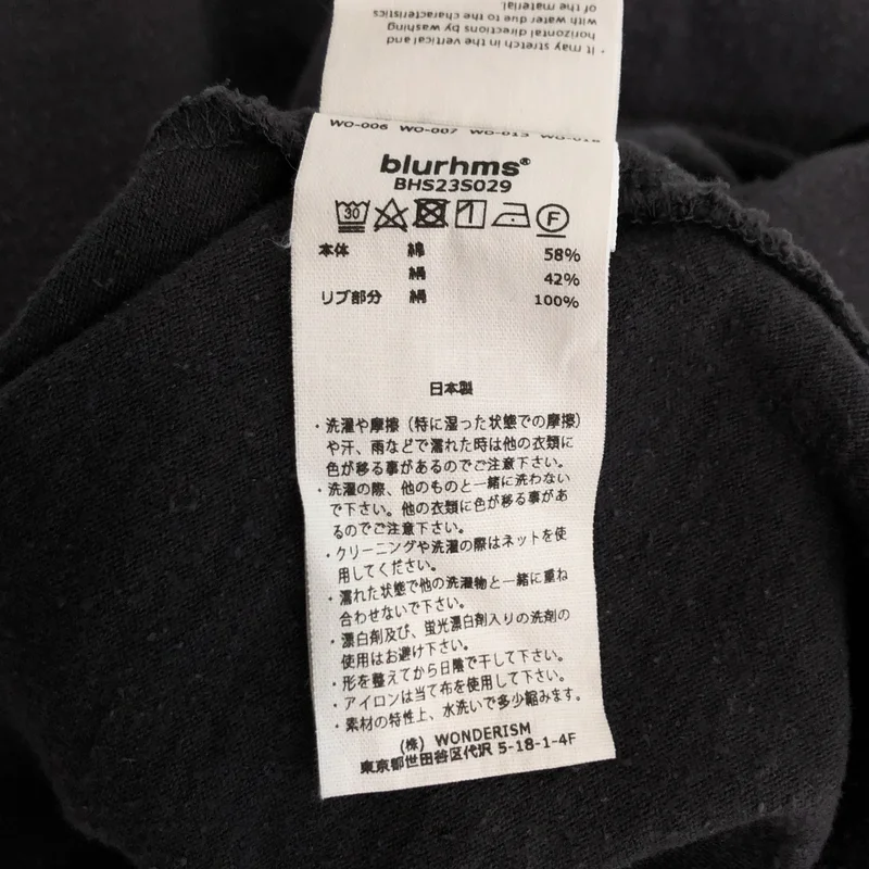 blurhms / ブラームス | C/Silk Nep Baseball Raglan Tee / コットン シルク ベースボール ラグランスリーブTシャツ | 4 | メンズ