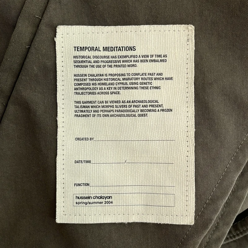 Hussein Chalayan / フセインチャラヤン | シングルブレスト テーラードジャケット | 42 | メンズ