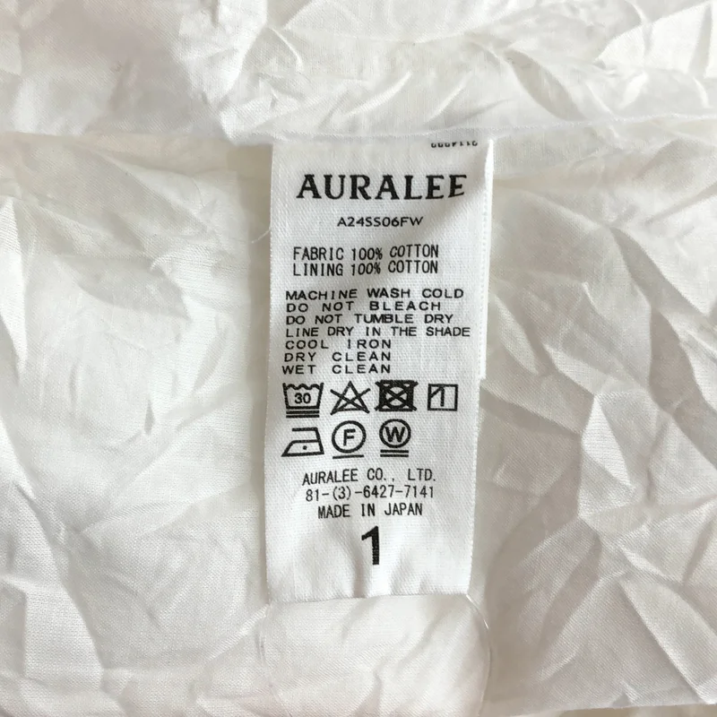 AURALEE / オーラリー | 2024SS | WRINKLED WASHED FINX TWILL SKIRT スカート | 1 | レディース