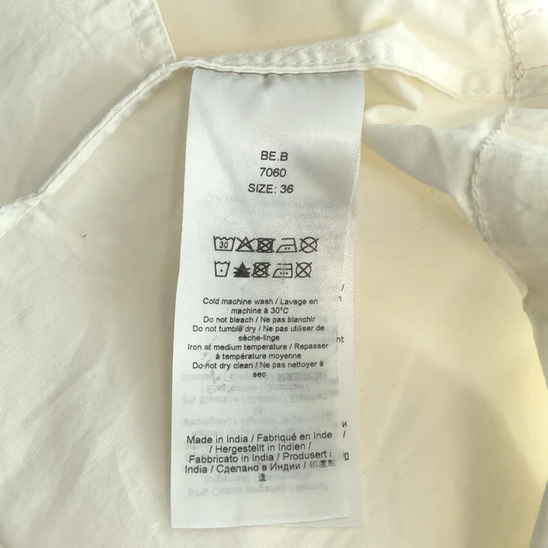 Ganni / ガニー | コットン ワイドカラー ワンピース | 36 | レディース