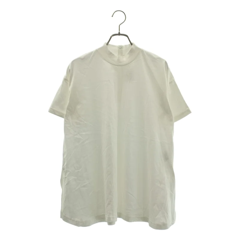 ENFOLD / エンフォルド | WASHABLE STAND-NECK T-SHIRT / バックジップ ハイネック カットソー | 38 | レディース
