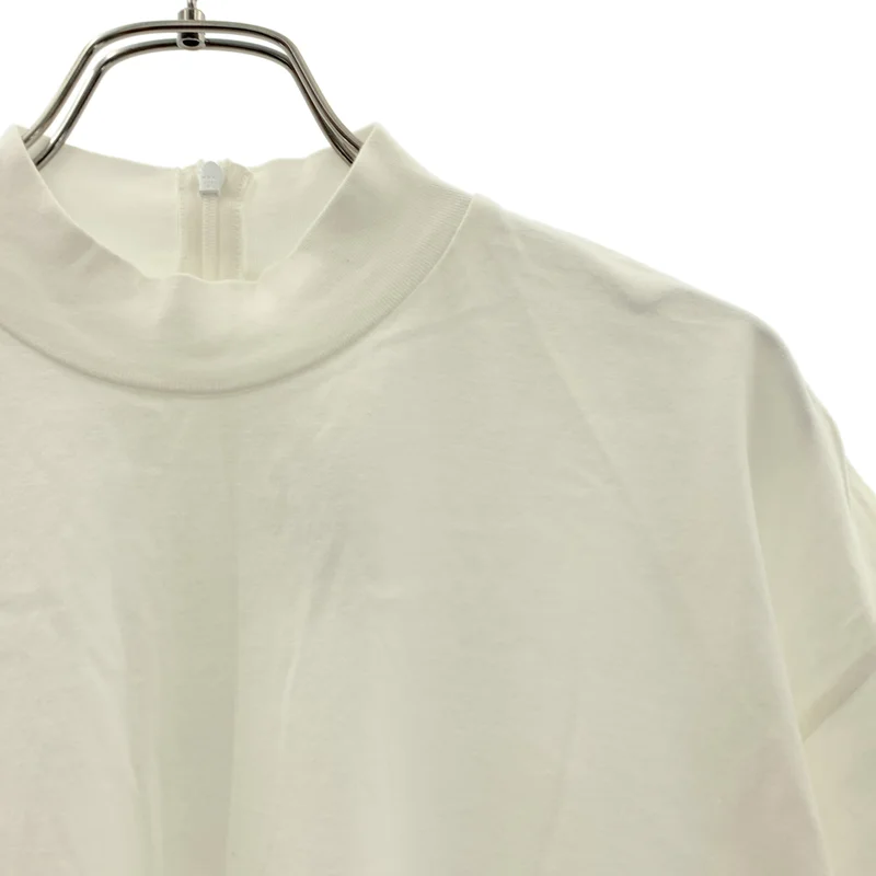 ENFOLD / エンフォルド | WASHABLE STAND-NECK T-SHIRT / バックジップ ハイネック カットソー | 38 | レディース