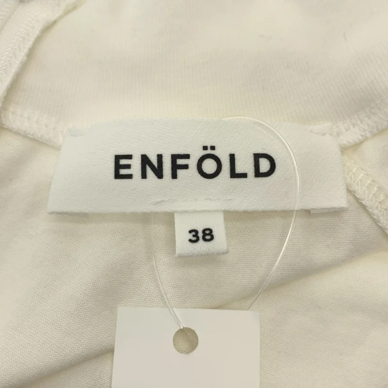 ENFOLD / エンフォルド | WASHABLE STAND-NECK T-SHIRT / バックジップ ハイネック カットソー | 38 | レディース