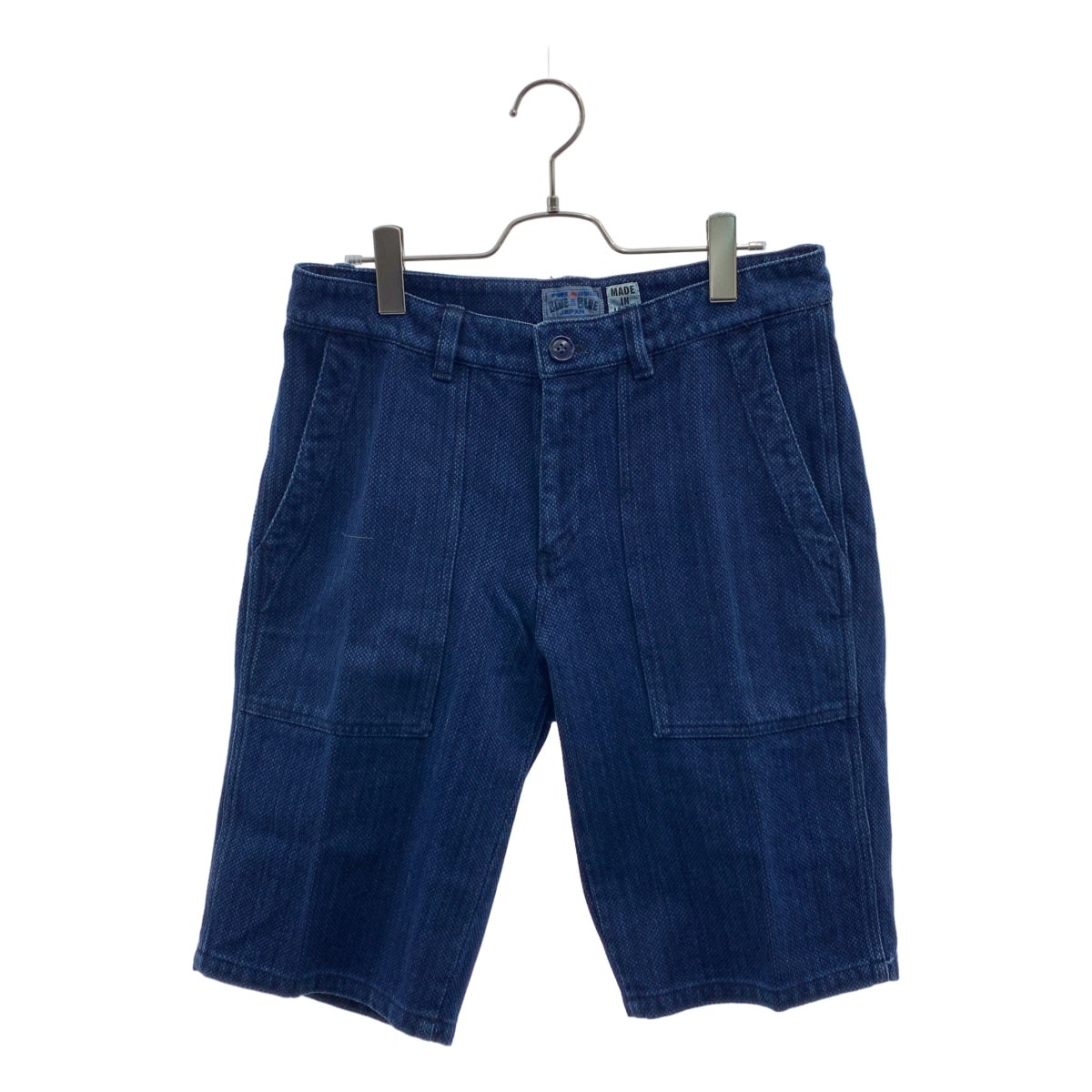 BLUE BLUE / ブルーブルー | Indigo Shorts 本藍 刺し子 ショートパンツ | 2 | インディゴ | メンズ BLUE BLUE / ブルーブルー | Indigo Shorts 本藍 刺し子 ショート