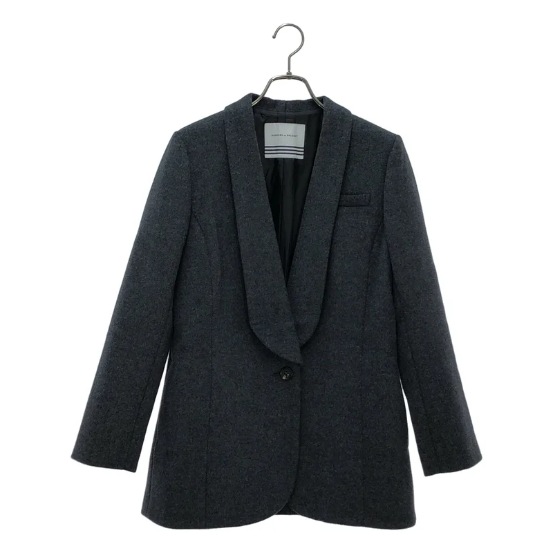 BORDERS at BALCONY / ボーダーズアットバルコニー | 2024AW | SHAWL COLLAR MELTON JACKET / ショールカラー メルトンジャケット | 36 | レディース