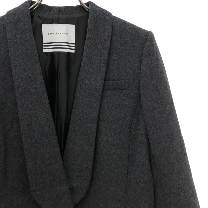 BORDERS at BALCONY / ボーダーズアットバルコニー | 2024AW | SHAWL COLLAR MELTON JACKET / ショールカラー メルトンジャケット | 36 | レディース