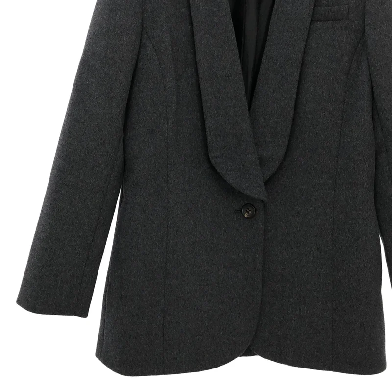 BORDERS at BALCONY / ボーダーズアットバルコニー | 2024AW | SHAWL COLLAR MELTON JACKET / ショールカラー メルトンジャケット | 36 | レディース
