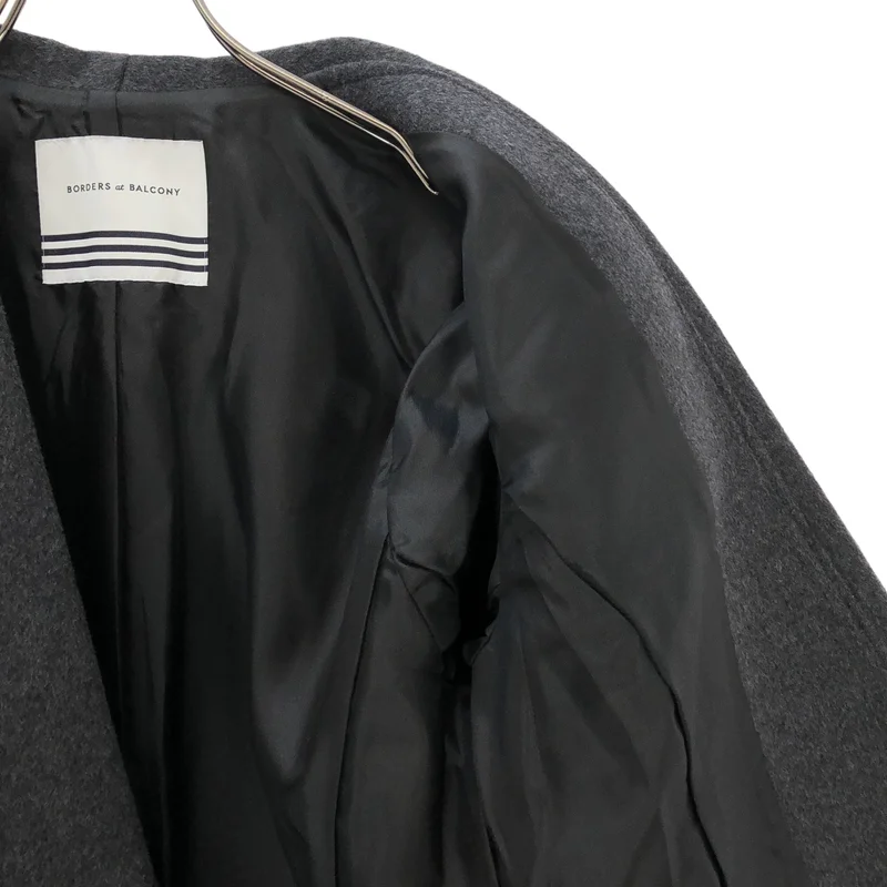 BORDERS at BALCONY / ボーダーズアットバルコニー | 2024AW | SHAWL COLLAR MELTON JACKET / ショールカラー メルトンジャケット | 36 | レディース