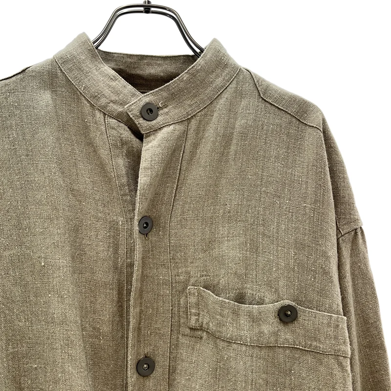ANATOMICA / アナトミカ | BOURGERON リネン スタンドカラージャケット | M | メンズ