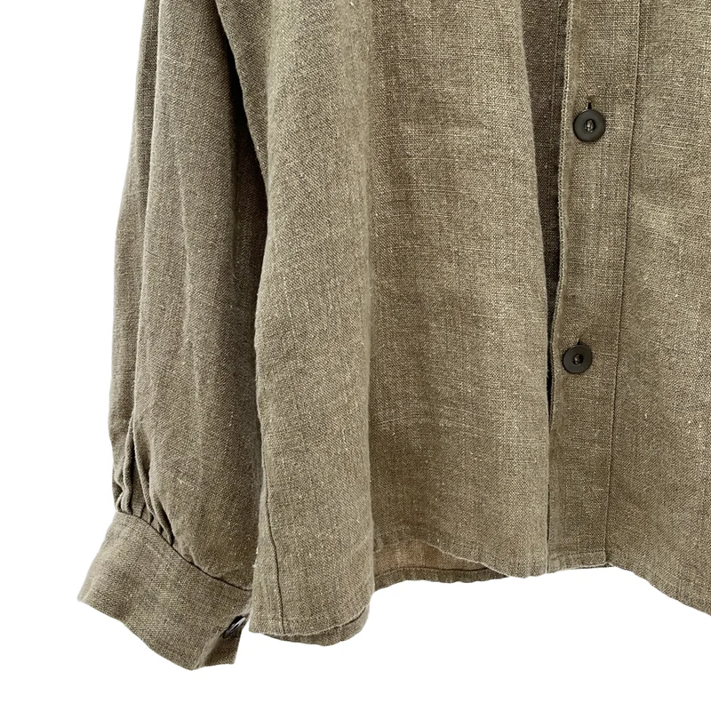 ANATOMICA / アナトミカ | BOURGERON リネン スタンドカラージャケット | M | メンズ