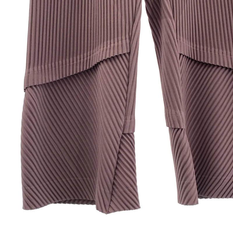 HOMME PLISSE ISSEY MIYAKE / オムプリッセイッセイミヤケ | AERIAL プリーツ 切替 ワイドパンツ |