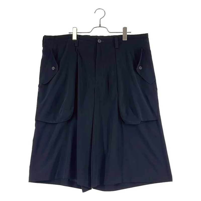 YOHJI YAMAMOTO POUR HOMME / ヨウジヤマモトプールオム | 2022SS | トリアセテート ワイドハーフパンツ | 2 | メンズ