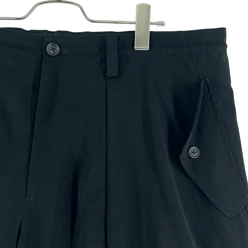 YOHJI YAMAMOTO POUR HOMME / ヨウジヤマモトプールオム | 2022SS | トリアセテート ワイドハーフパンツ | 2 | メンズ