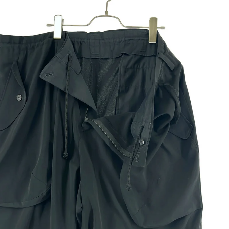 YOHJI YAMAMOTO POUR HOMME / ヨウジヤマモトプールオム | 2022SS | トリアセテート ワイドハーフパンツ | 2 | メンズ