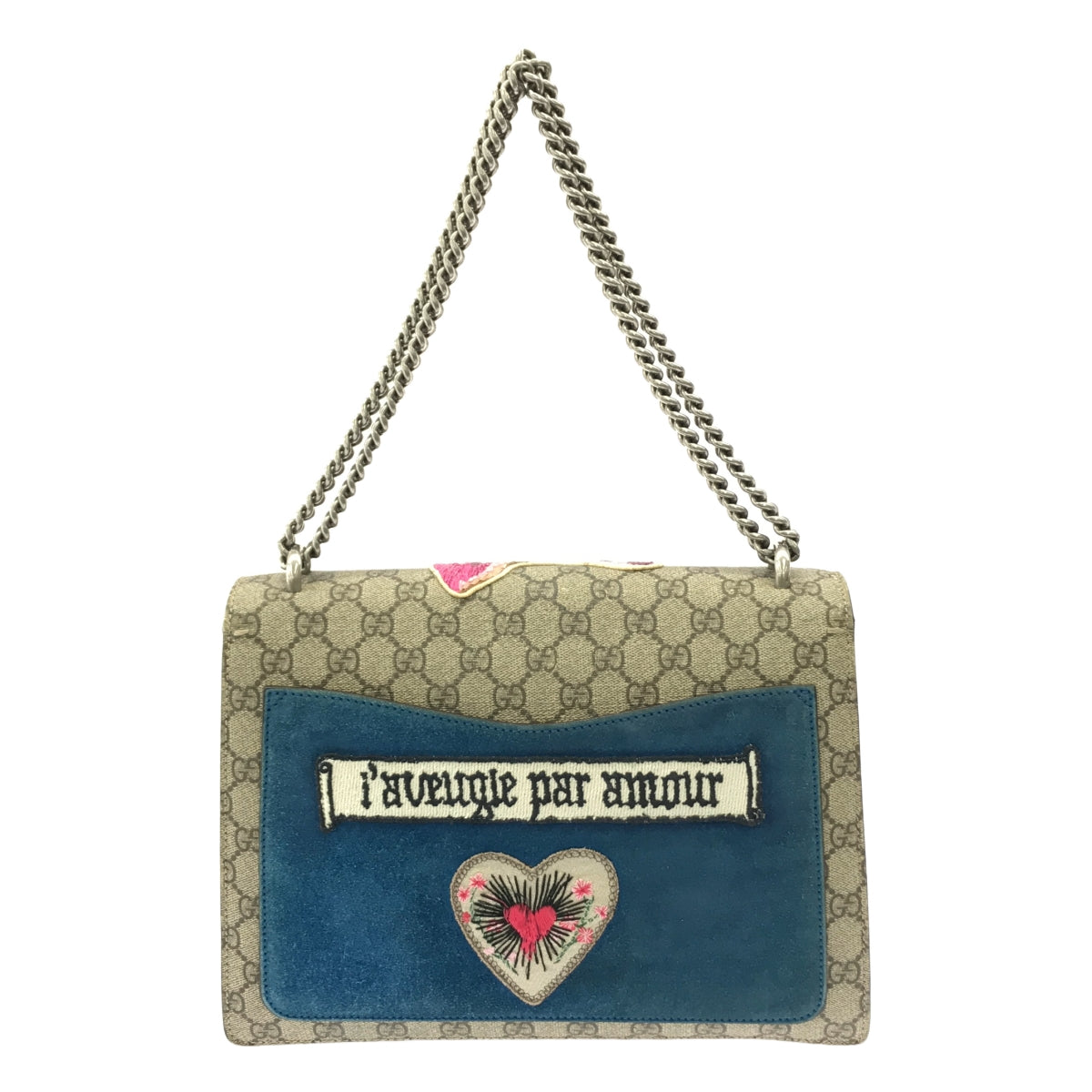 グッチ GGスプリーム GGブルームス ディオニュソス チェーン ショルダーバッグ 421970 PVC レディース GUCCI 【228-54502】 GUCCI - グッチ GGスプリーム ディオニュソス チェーン ショルダー