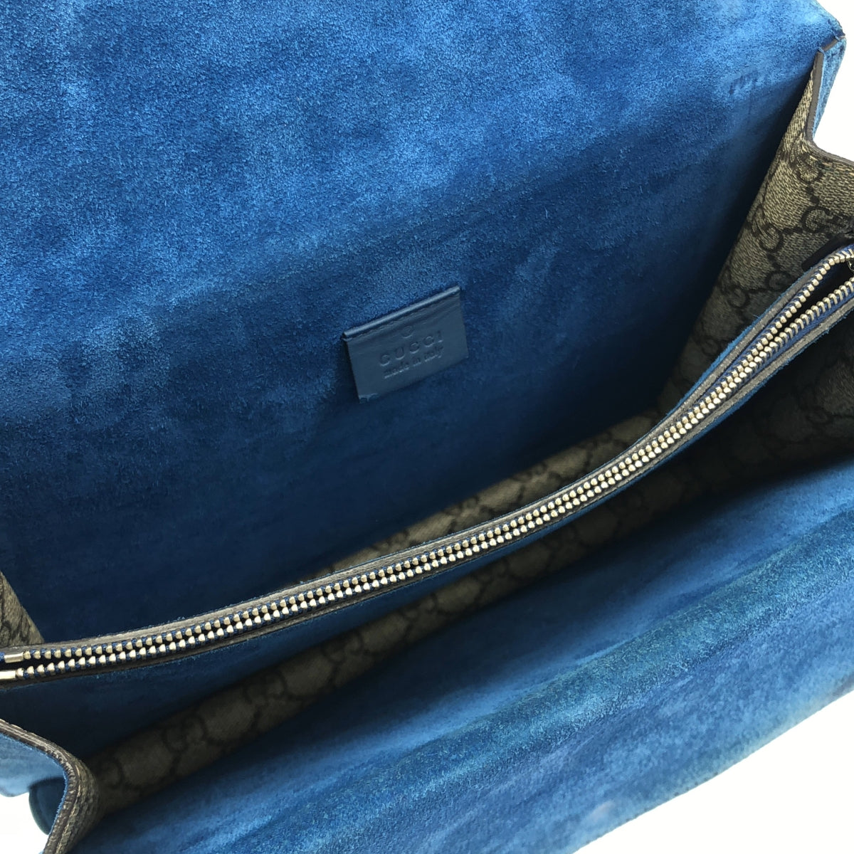 GUCCI(グッチ) ショルダーバッグ ディオニュソス 403348 ブルー×グレー×マルチ チェーンショルダー GUCCI / グッチ | 403348 ディオニュソス GGスプリーム PVC×スエード