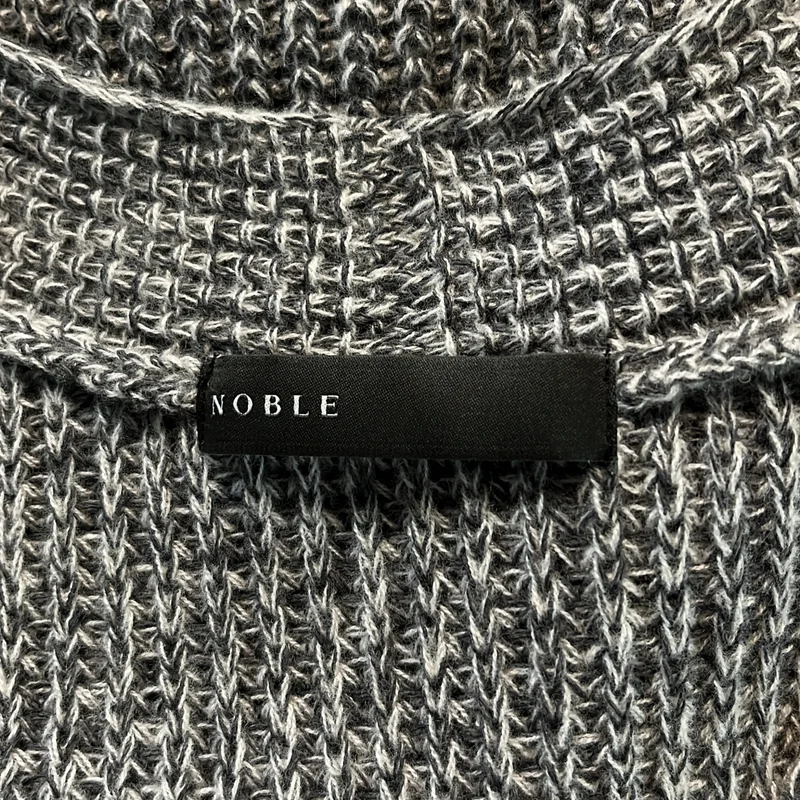 NOBLE / ノーブル | 2024AW | ウール ペーパーヤーン 片畦 ニットベスト |