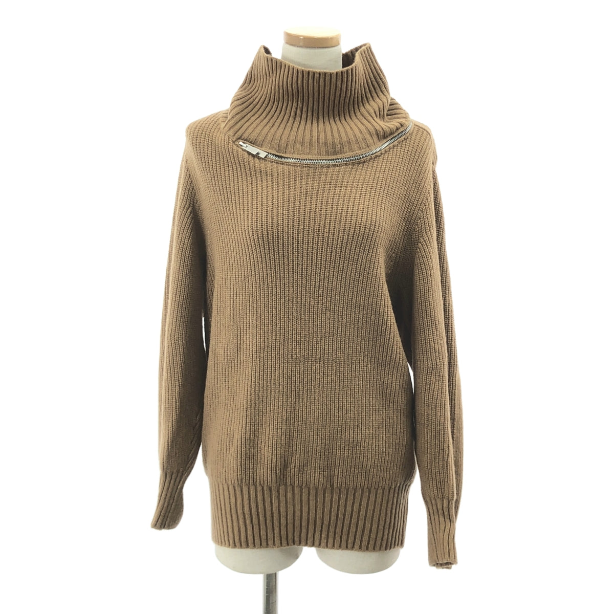 sacai / サカイ | 2023AW | high neck zip knit / ジップ ハイネック