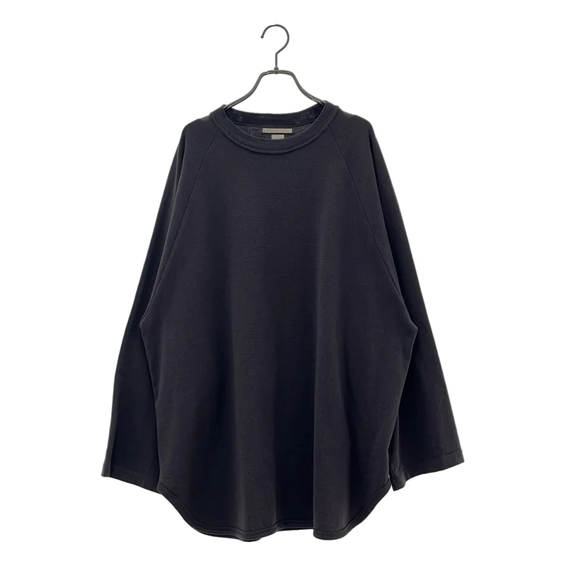 blurhms / ブラームス | C/Silk Nep Baseball Raglan Tee / コットン シルク ベースボール ラグランスリーブTシャツ | 4 | メンズ