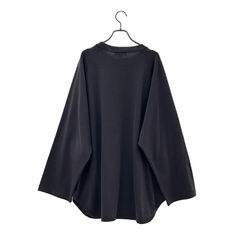 blurhms / ブラームス | C/Silk Nep Baseball Raglan Tee / コットン シルク ベースボール ラグランスリーブTシャツ | 4 | メンズ