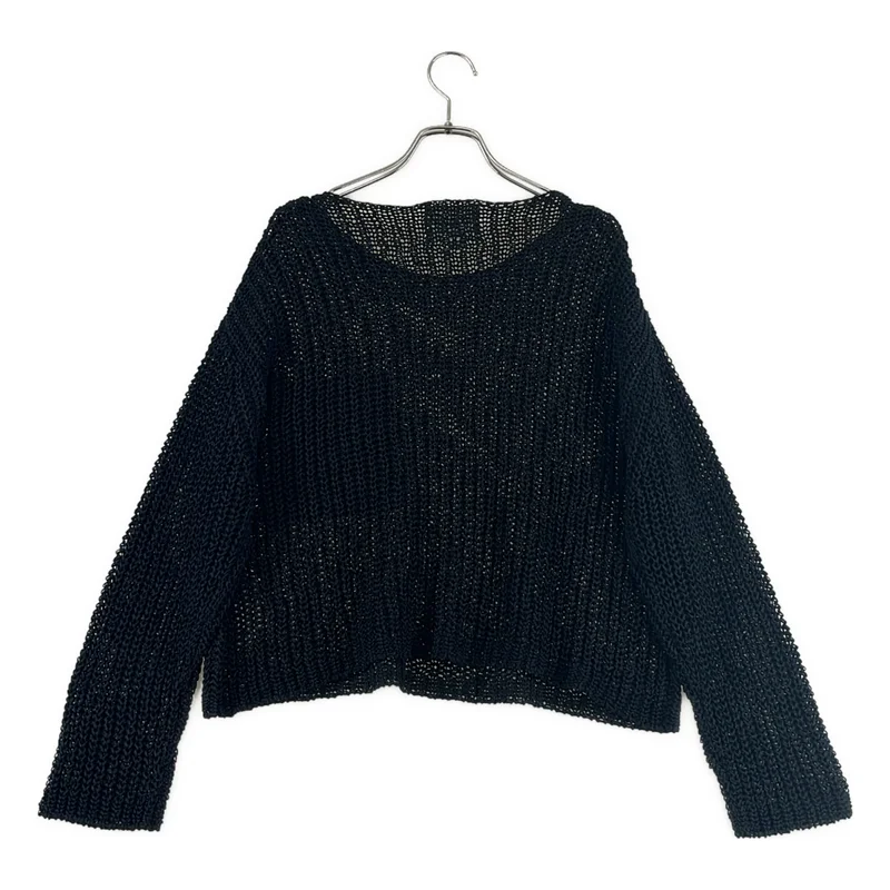 BEIGE， / ベイジ | コットン フェイクレザーポケット ニット | 4 | レディース