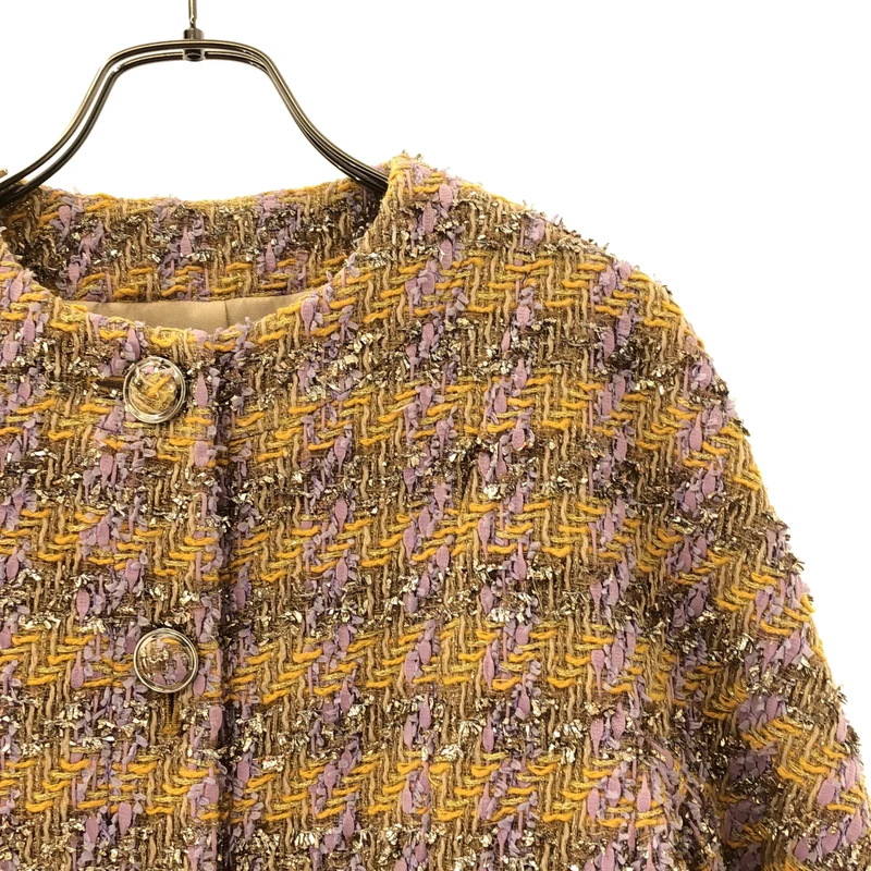 STRASBURGO / ストラスブルゴ | ツイード ノーカラージャケット | 36 | レディース