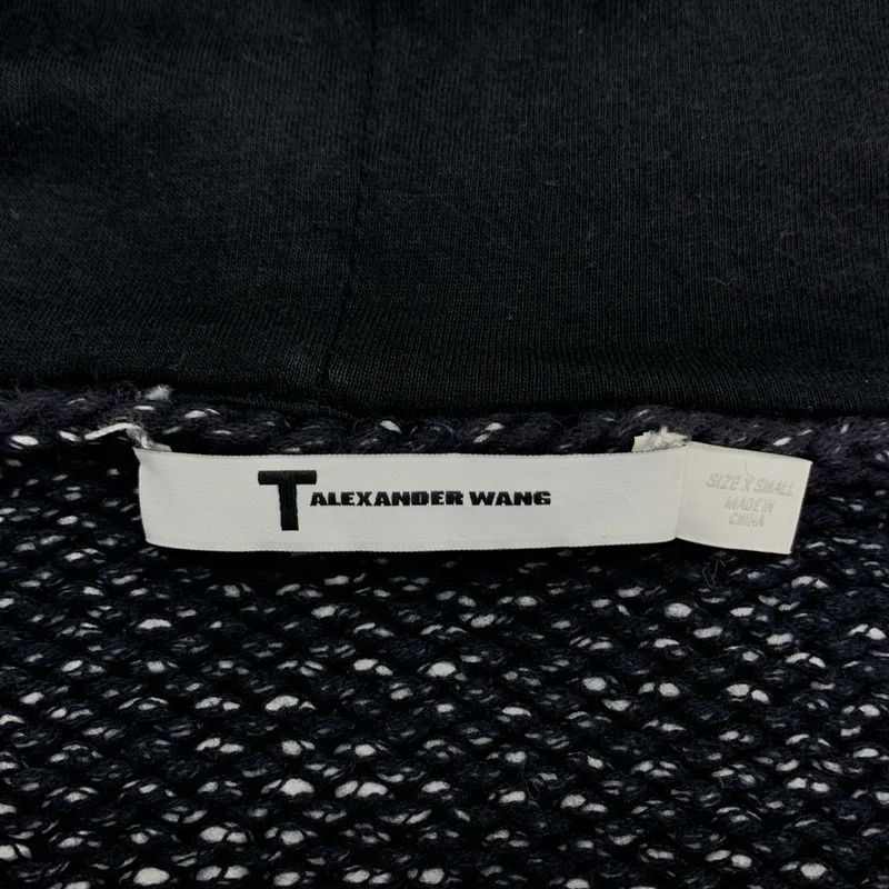 T by Alexander Wang / ティーバイアレキサンダーワン | コットン ケーブルニットフーディー | XS | レディース
