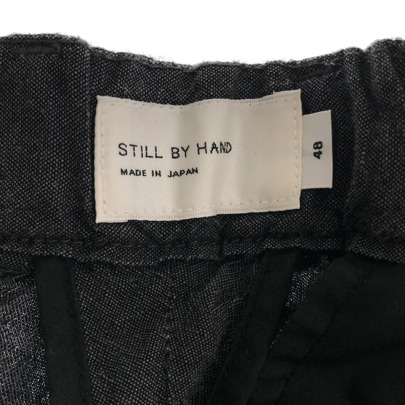 STILL BY HAND / スティルバイハンド | コットン 和紙 ウール 4タック イージースラックス | 48 | メンズ