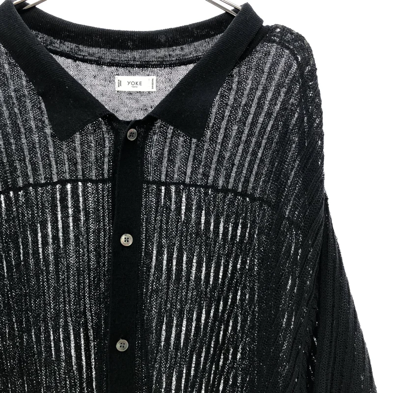 YOKE / ヨーク | 2026SS | YOKE RIB KNIT Sheer Shirt ニットシャツ | 2 | メンズ