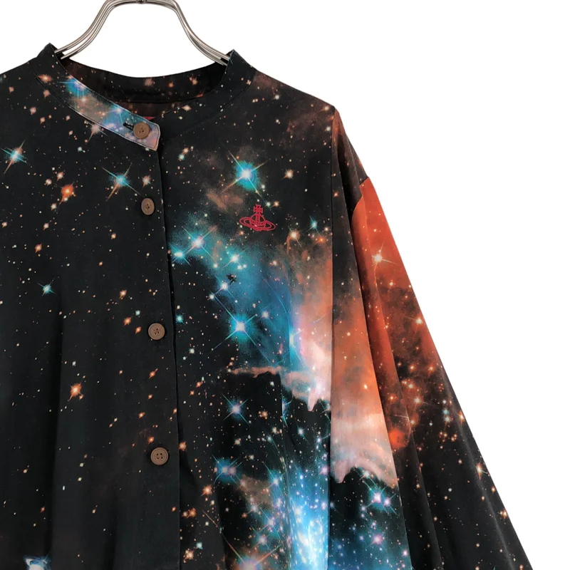 VIVIENNE WESTWOOD RED LABEL / ヴィヴィアンウエストウッドレッドレーベル | GALAXY ギャラクシー オーバーサイズ バンドカラーシャツ | 0 | レディース