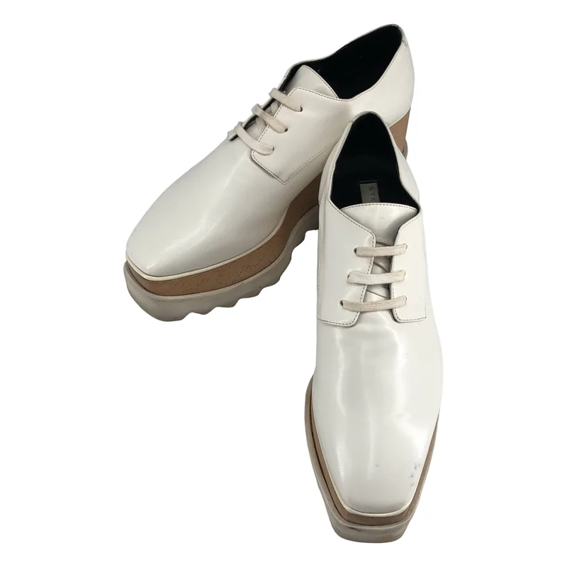 STELLA McCARTNEY / ステラマッカートニー | エリス プラットフォーム レザーシューズ 363997 | 38 | レディース