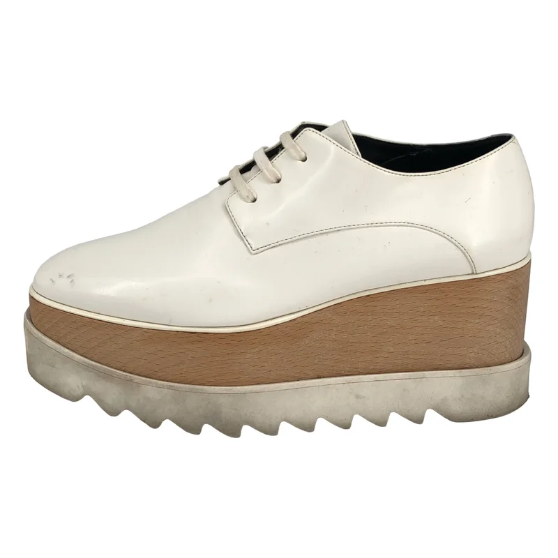 STELLA McCARTNEY / ステラマッカートニー | エリス プラットフォーム レザーシューズ 363997 | 38 | レディース