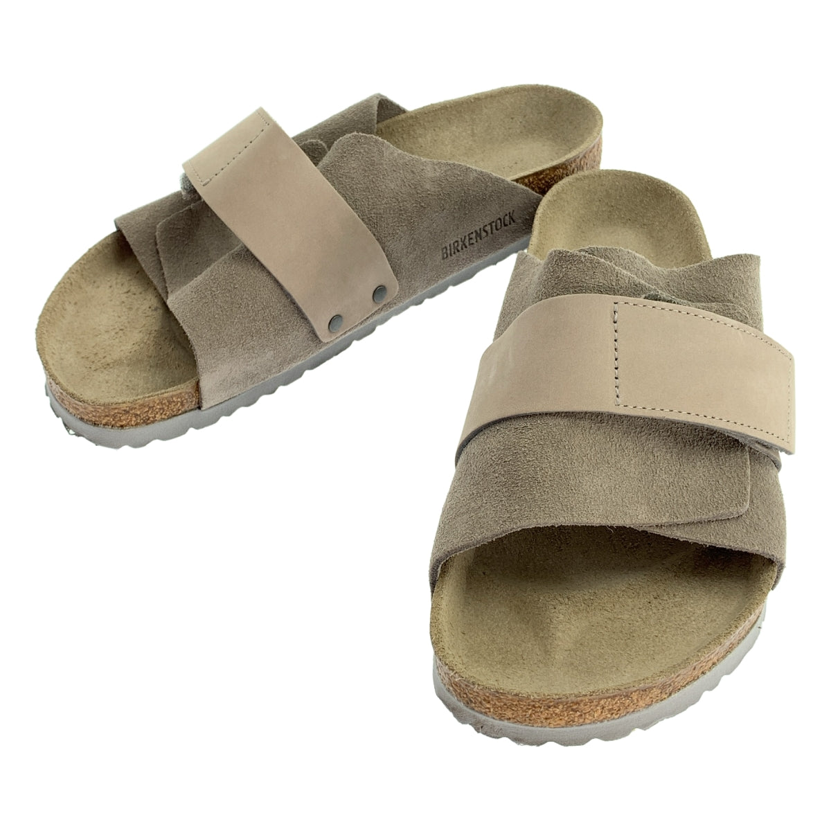 BIRKENSTOCK / ビルケンシュトック | Kyoto Nubuck/Suede Leather - STONE COIN サンダル / 1020724 | 26cm | グレー | メンズ BIRKENSTOCK / ビルケンシュトック | Kyoto Nubuck/Suede Leather
