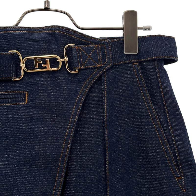 FENDI / フェンディ | レイヤード デニムミニスカート | 38 | レディース