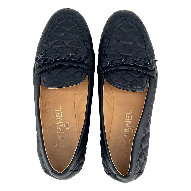 CHANEL / シャネル | キルティング マトラッセ ココマークチェーン パンプス | 37 1/2 | レディース