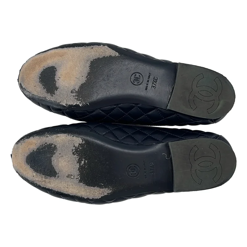 CHANEL / シャネル | キルティング マトラッセ ココマークチェーン パンプス | 37 1/2 | レディース