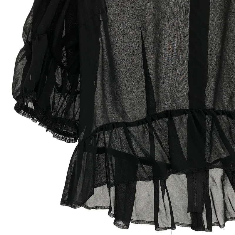 COMME des GARCONS COMME des GARCONS / コムコム | 2015SS | シアー シャツ_半袖 RO-B016 | S | レディース
