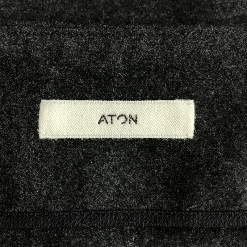 ATON / エイトン | MERINO COLLEGE FLANNEL ラップスカート | 1 | レディース