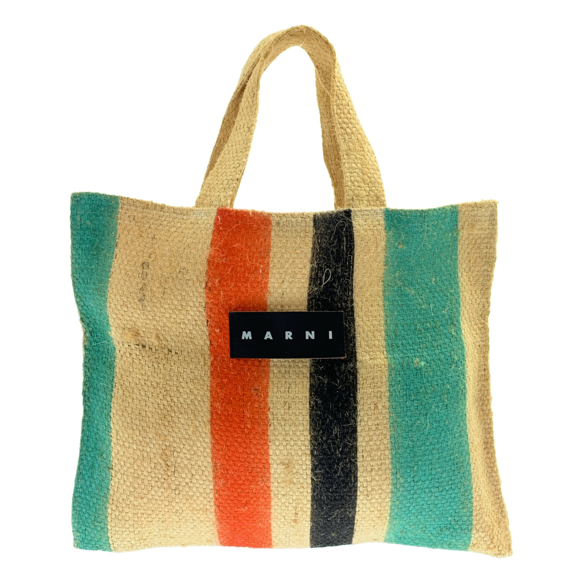 MARNI / マルニ | マルニ マーケット カナパ ストライプ トートバッグ