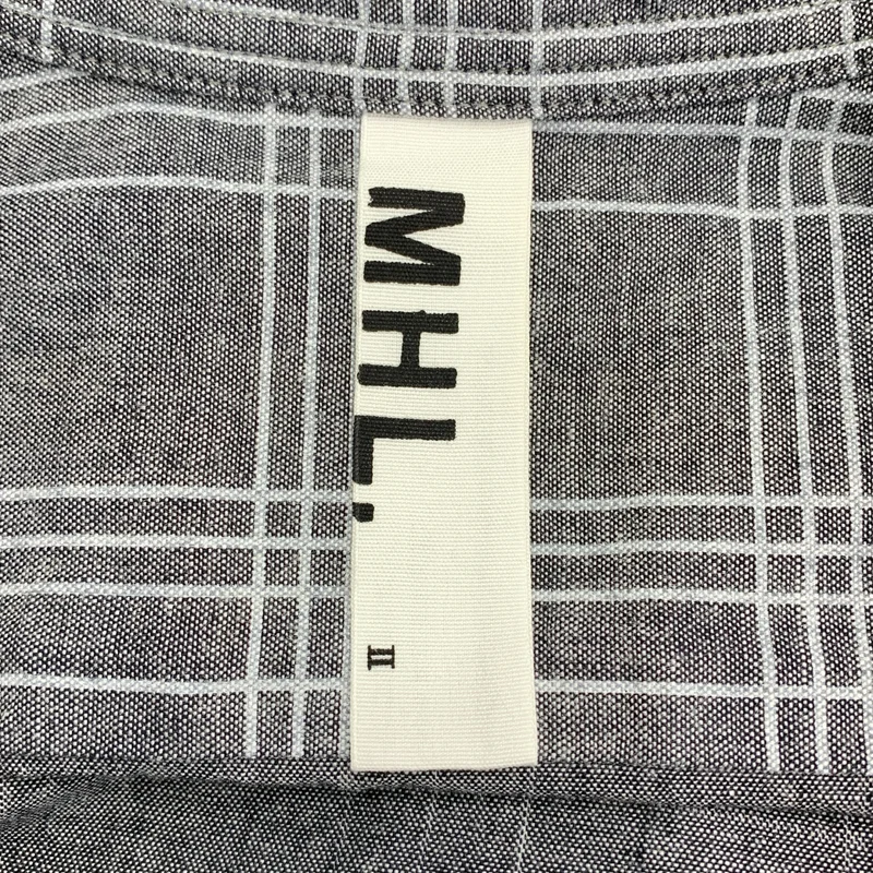 MHL. / エムエイチエルマーガレットハウエル | コットン チェック ショートスリーブ ワンピース | 2 | レディース