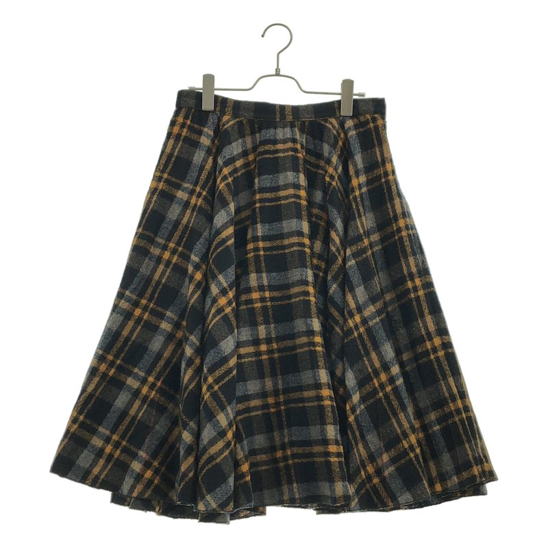 Maison Margiela / メゾンマルジェラ | 2016AW | チェック フレア ロングスカート | M | レディース