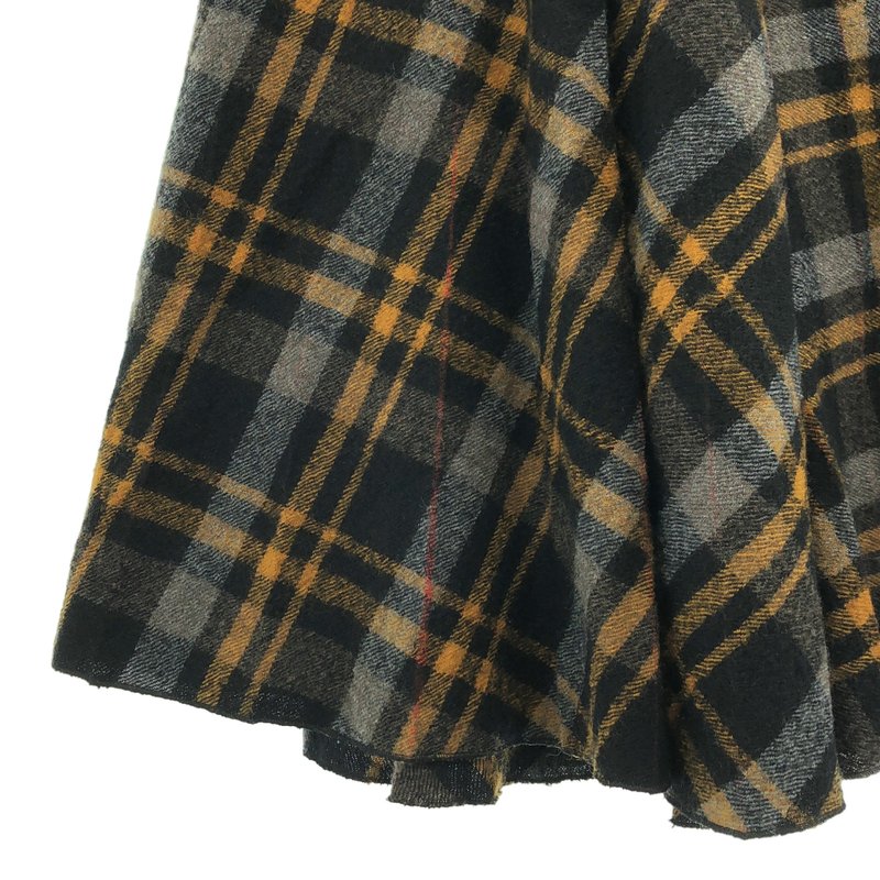 Maison Margiela / メゾンマルジェラ | 2016AW | チェック フレア ロングスカート | M | レディース