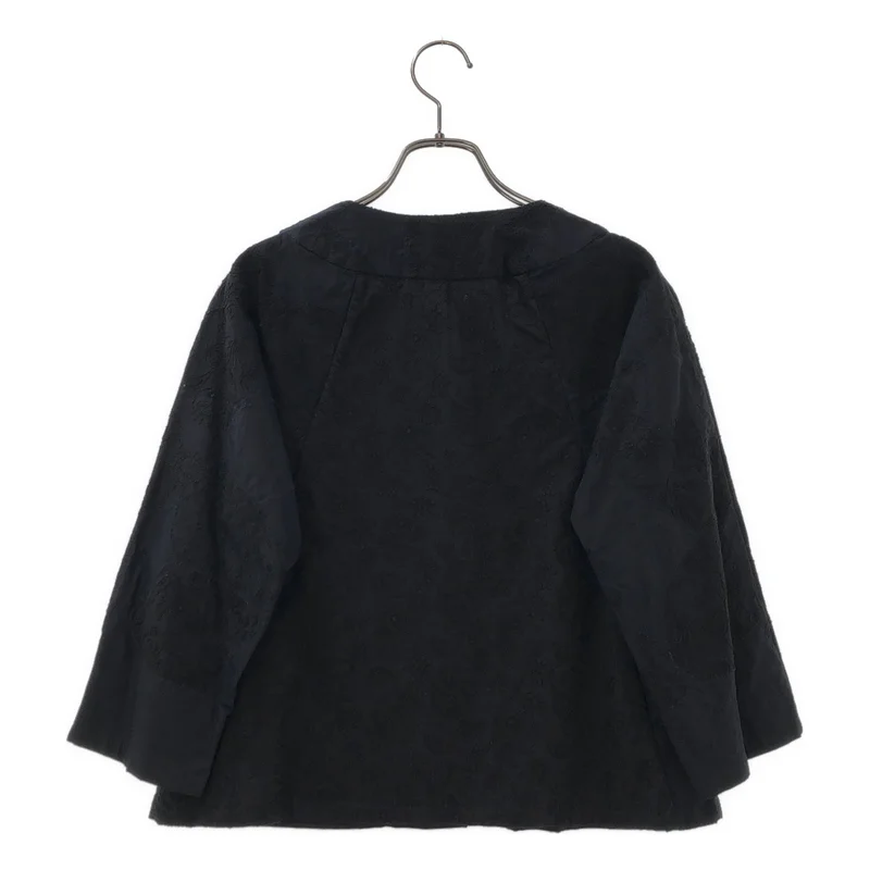 HaaT ISSEY MIYAKE / ハートイッセイミヤケ | 2008SS | コットン フラワー刺しゅう パッチワーク ノーカラージャケット | 3 | レディース