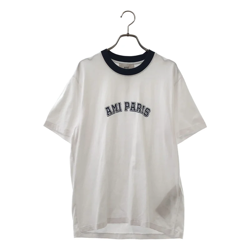 AMI Alexandre Mattiussi / アミ・アレクサンドルマテュッシ | ロゴ リンガー Tシャツ | M | メンズ