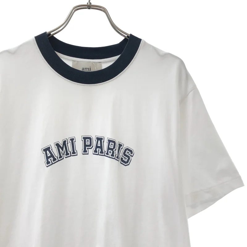 AMI Alexandre Mattiussi / アミ・アレクサンドルマテュッシ | ロゴ リンガー Tシャツ | M | メンズ