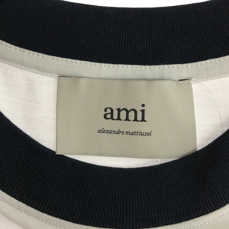 AMI Alexandre Mattiussi / アミ・アレクサンドルマテュッシ | ロゴ リンガー Tシャツ | M | メンズ