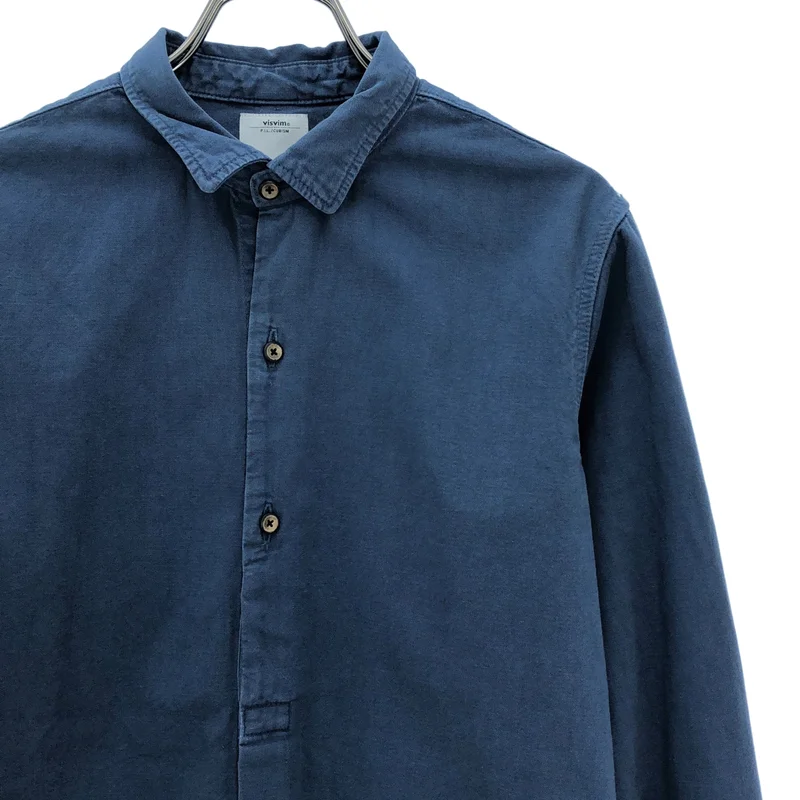 visvim / ビズビム | LONG RIDER SHIRT L/S INDIGO OVER DYE /  ロング ライダー シャツ | 1 | メンズ