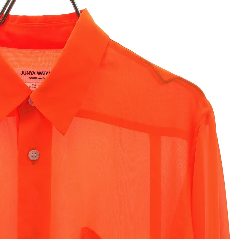 JUNYA WATANABE COMME des GARCONS / ジュンヤワタナベ | 2020SS | ポリエステル シアー シャツ ブラウス | XS | レディース